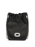Roger Vivier Nano Pilgrim Bucket Bag - Black
