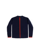Gucci Web stripe Cardigan for Girl - Abyss Blue/Green/Red