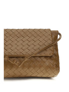 Bottega Veneta Intrecciato Shoulder Bag - Dark Caramel 20-Gold