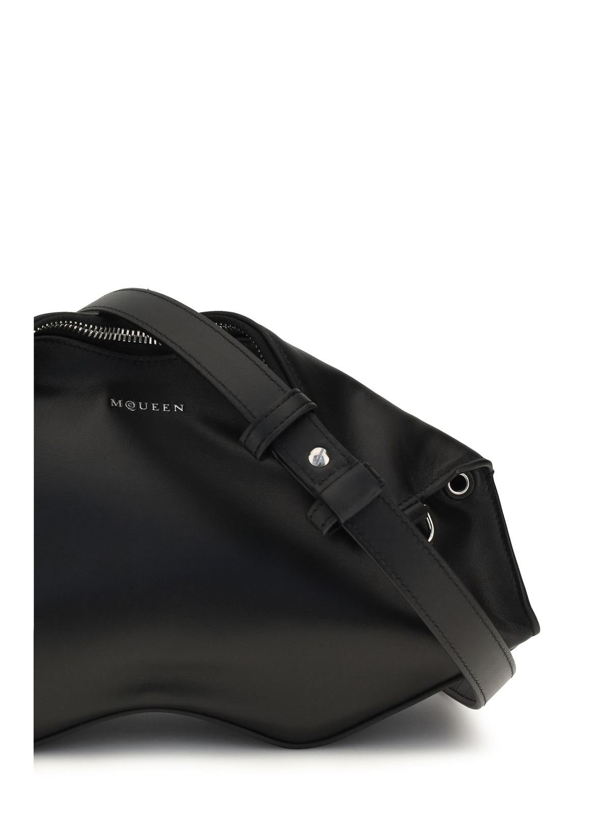 Alexander McQueen Manta Clutch - Black/Silver