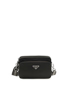 Prada Re-Nylon and Saffiano leather Shoulder Bag - Black