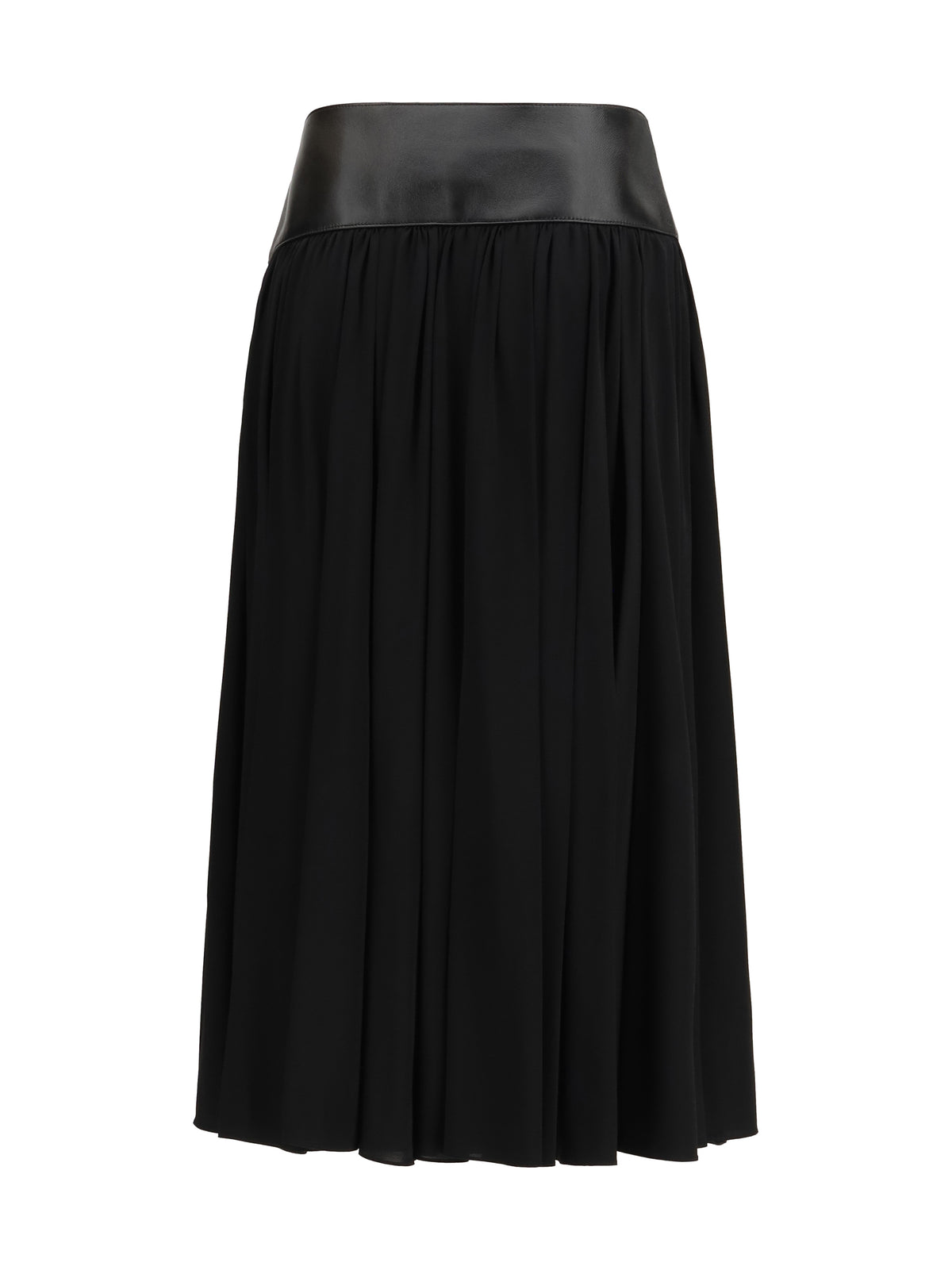 Alaïa Skirt with leather belt - Noir Alaia