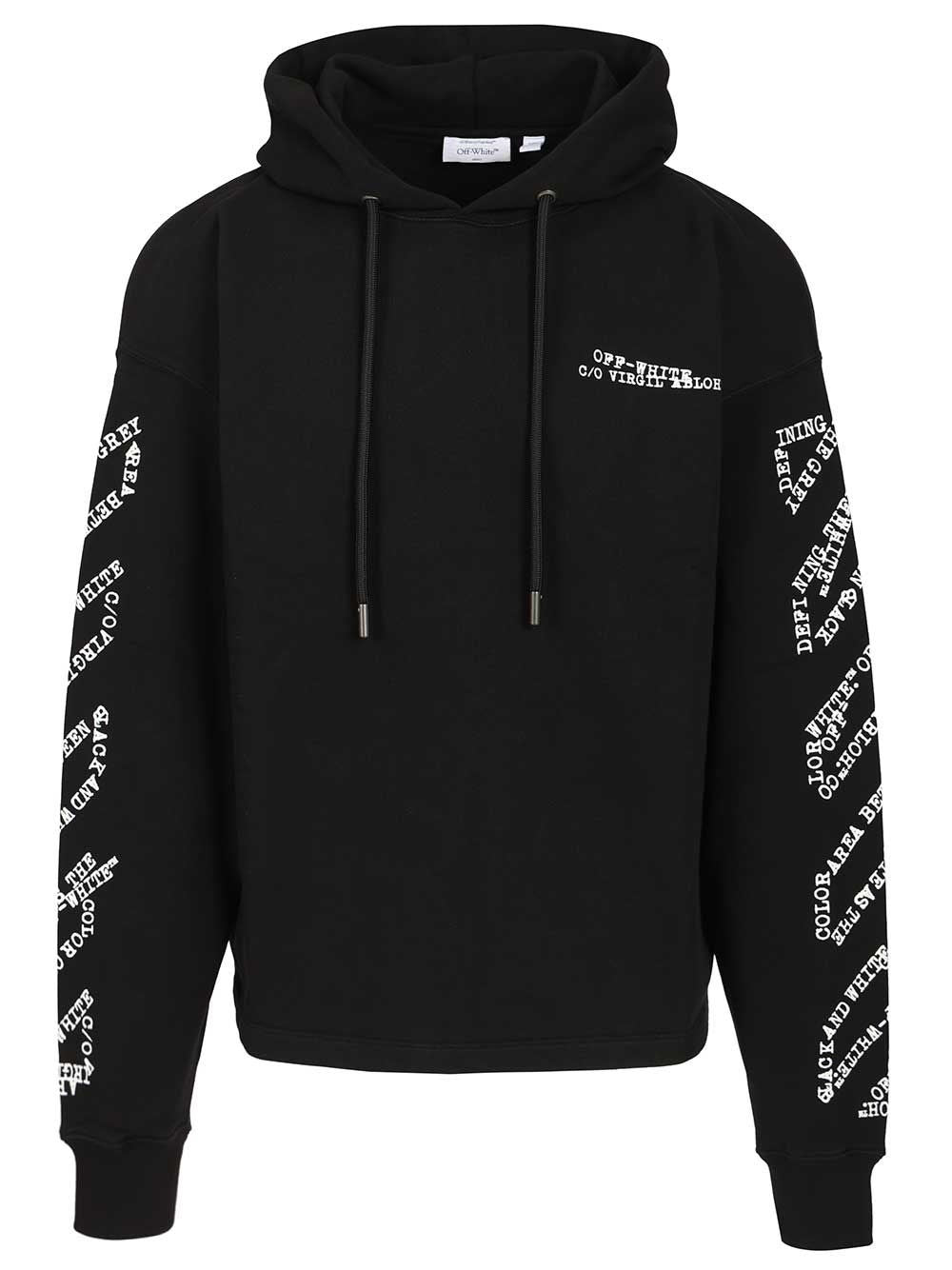 Off-White Type Arrow Hoodie - Black