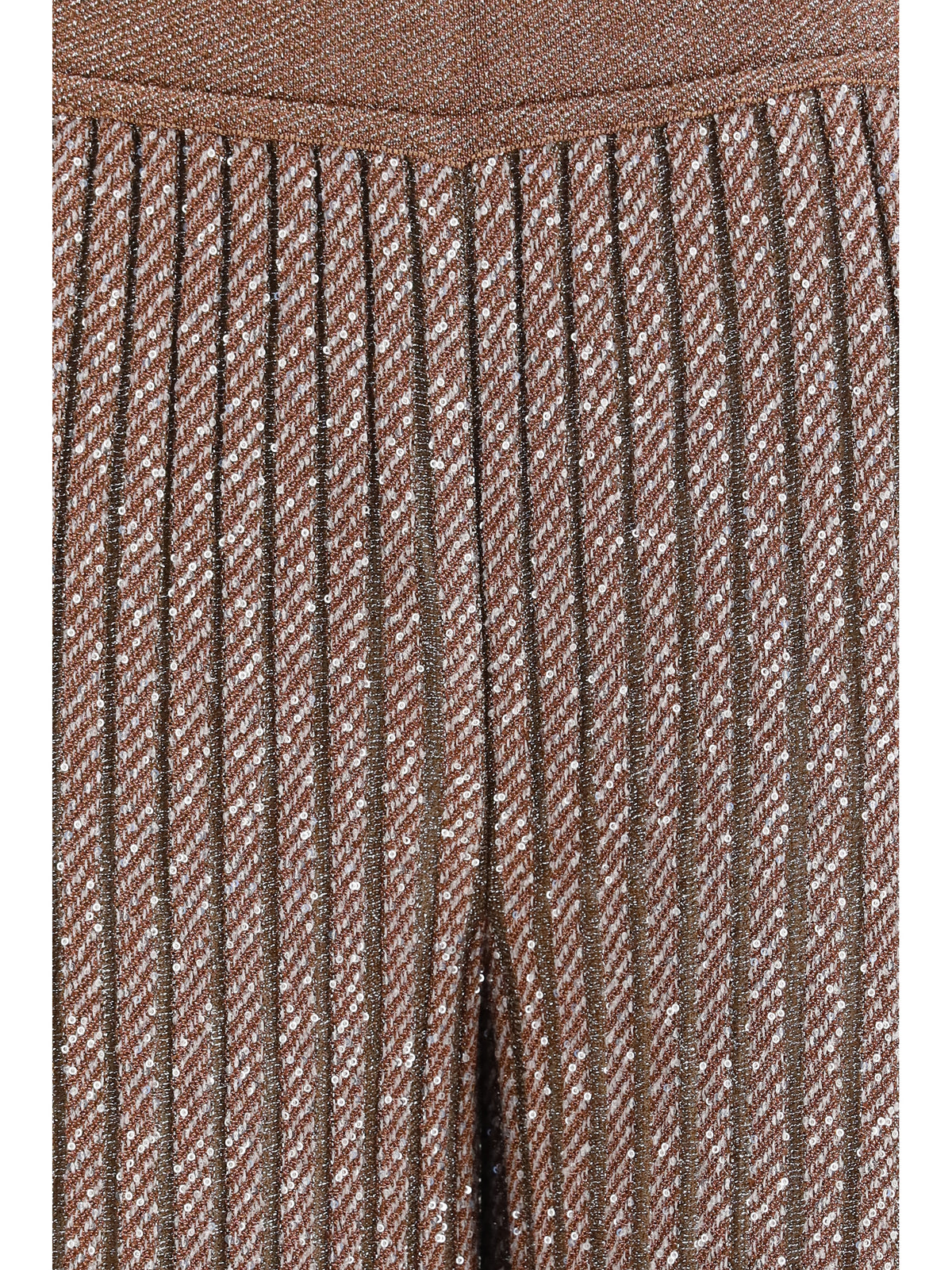 Missoni Tailored Pants in lamé viscose with sequins - Powder Pink