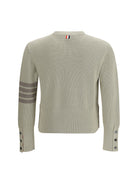 Thom Browne Cotton crewneck Sweater - Beige