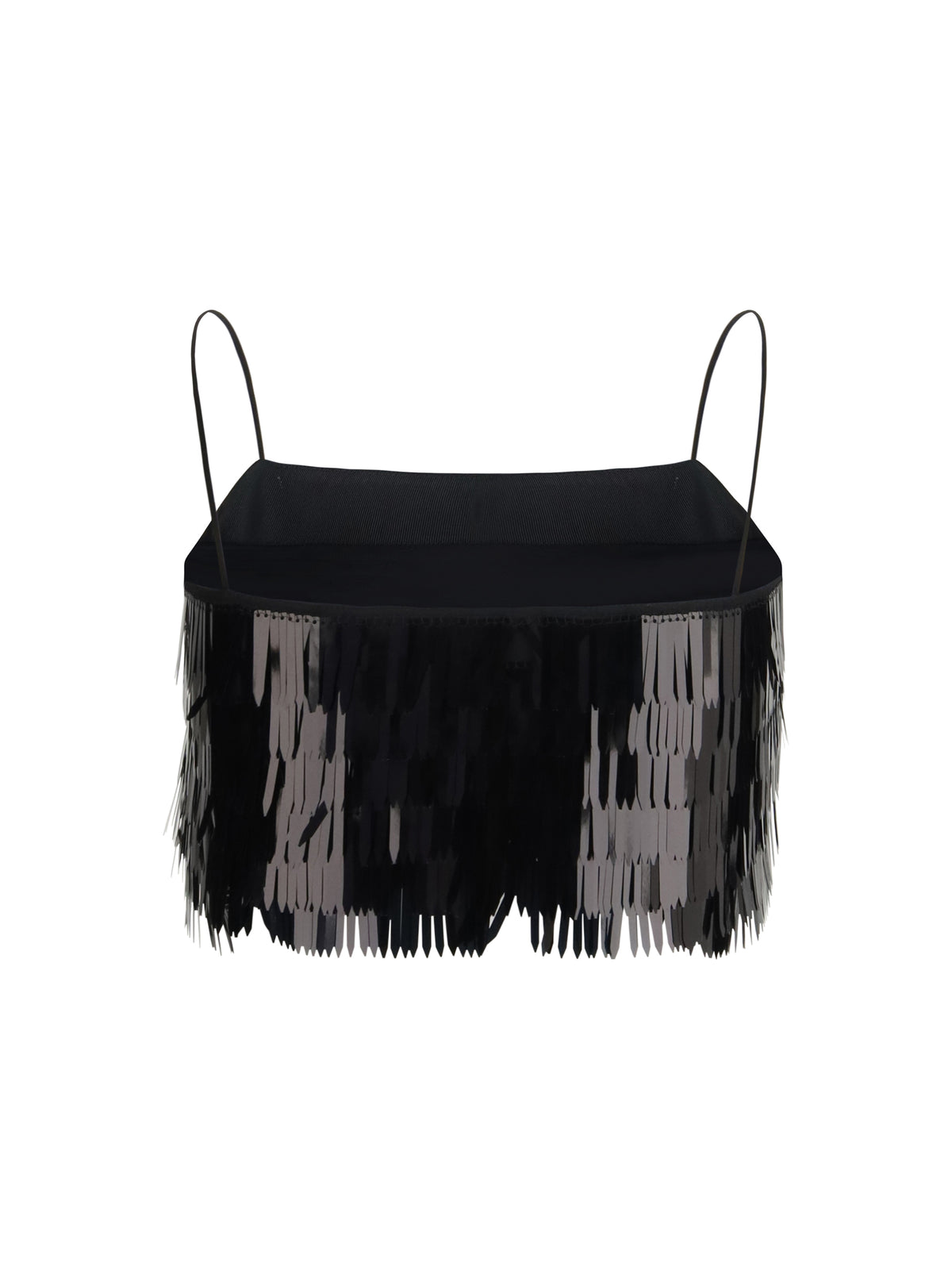 Self-Portrait Sequin Top - Black