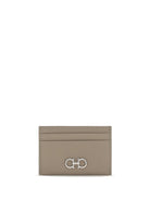 Ferragamo Gancini Card Holder - Taupe Grey
