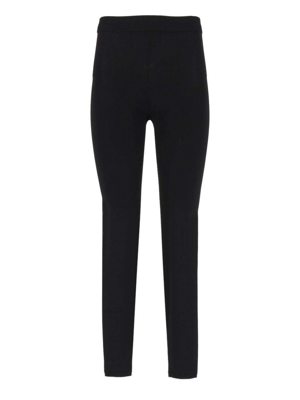 Balenciaga "Athletic" Knitted Leggings - Black