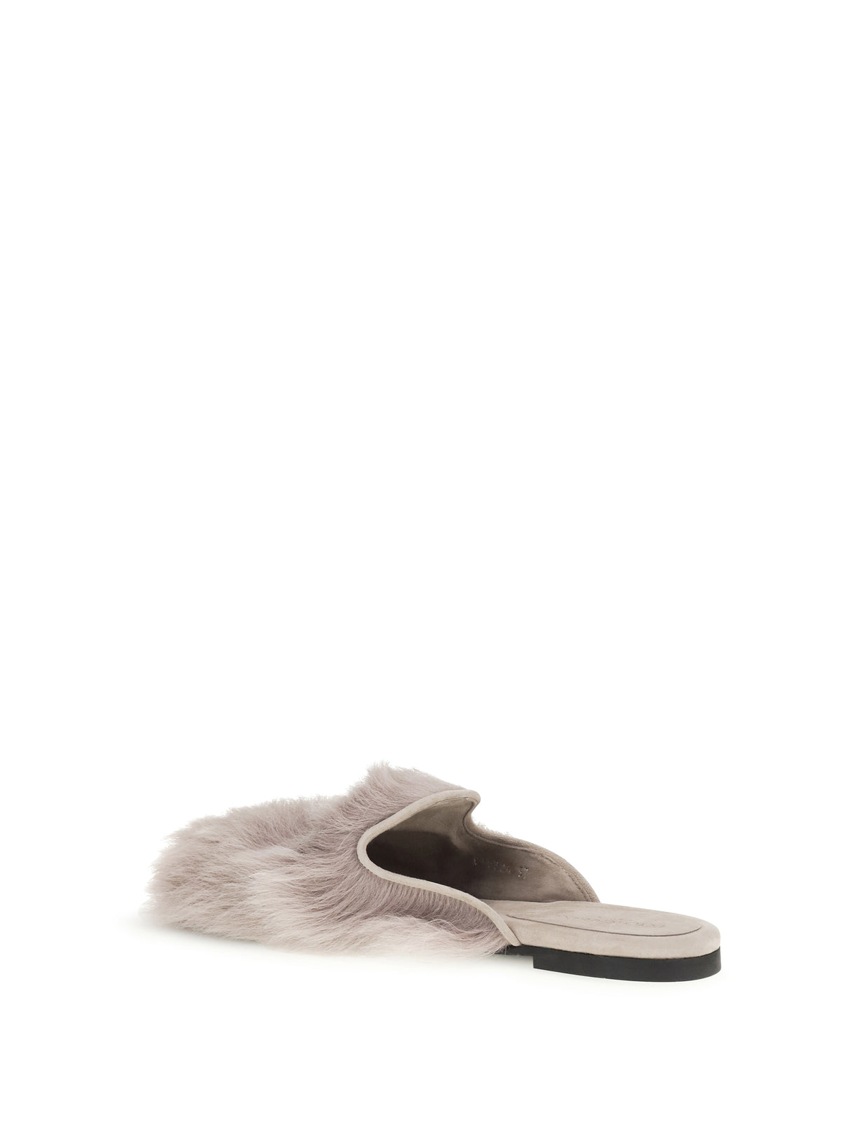 Dolce & Gabbana Sheepskin Mules - Grey