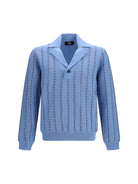 Fendi Trompe-l'œil Selleria knit Sweater - Jeans+Tabacco