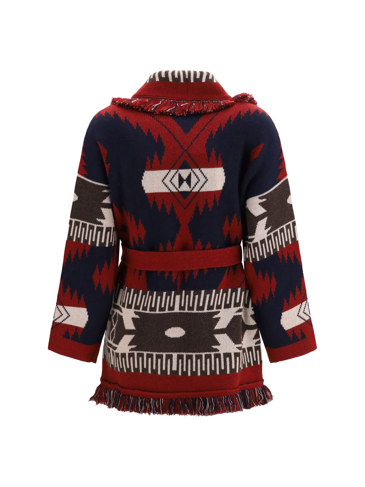 Alanui Icon Jacquard Cardigan - Charcoal/Russel