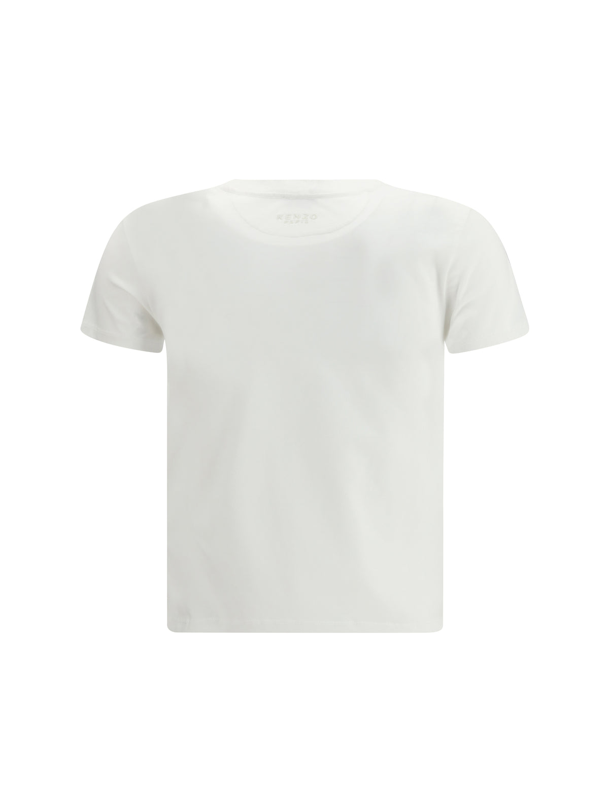 Kenzo Cotton T-shirt with the embroidered “Wild Tiger” - Off White