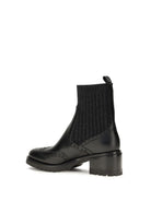 Santoni Ferret leather Boots - Black