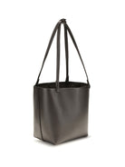 The Row Medium Park leather Tote Bag - Walnut Shadow Ans