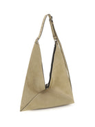 Moschino Suede Hobo Tote Bag - Ecru