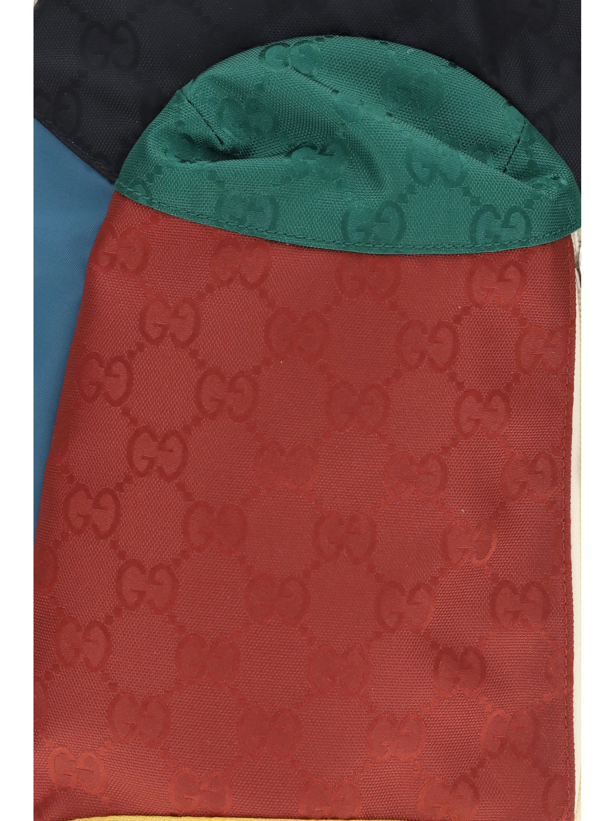 Gucci Nylon Backpack for Boy - Emer/Blue/Hib.Red/Mul