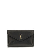 Saint Laurent Envelope leather Clutch - Black