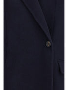 Brunello Cucinelli Single-breasted wool and cashmere Jacket - Blue