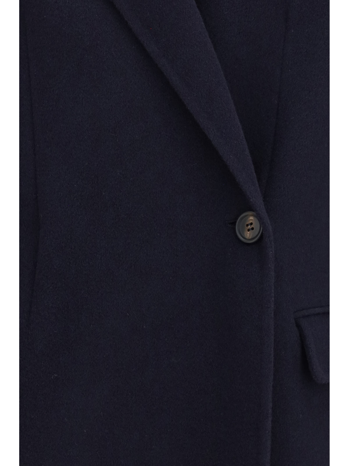 Brunello Cucinelli Single-breasted wool and cashmere Jacket - Blue