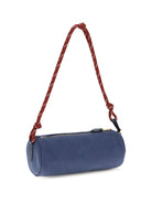 Miu Miu Embroidered logo Shoulder Bag - Indaco+Amaranto