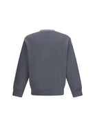 Maison Kitsuné Comfort Chillax Fox crewneck Sweatshirt - Stone Grey