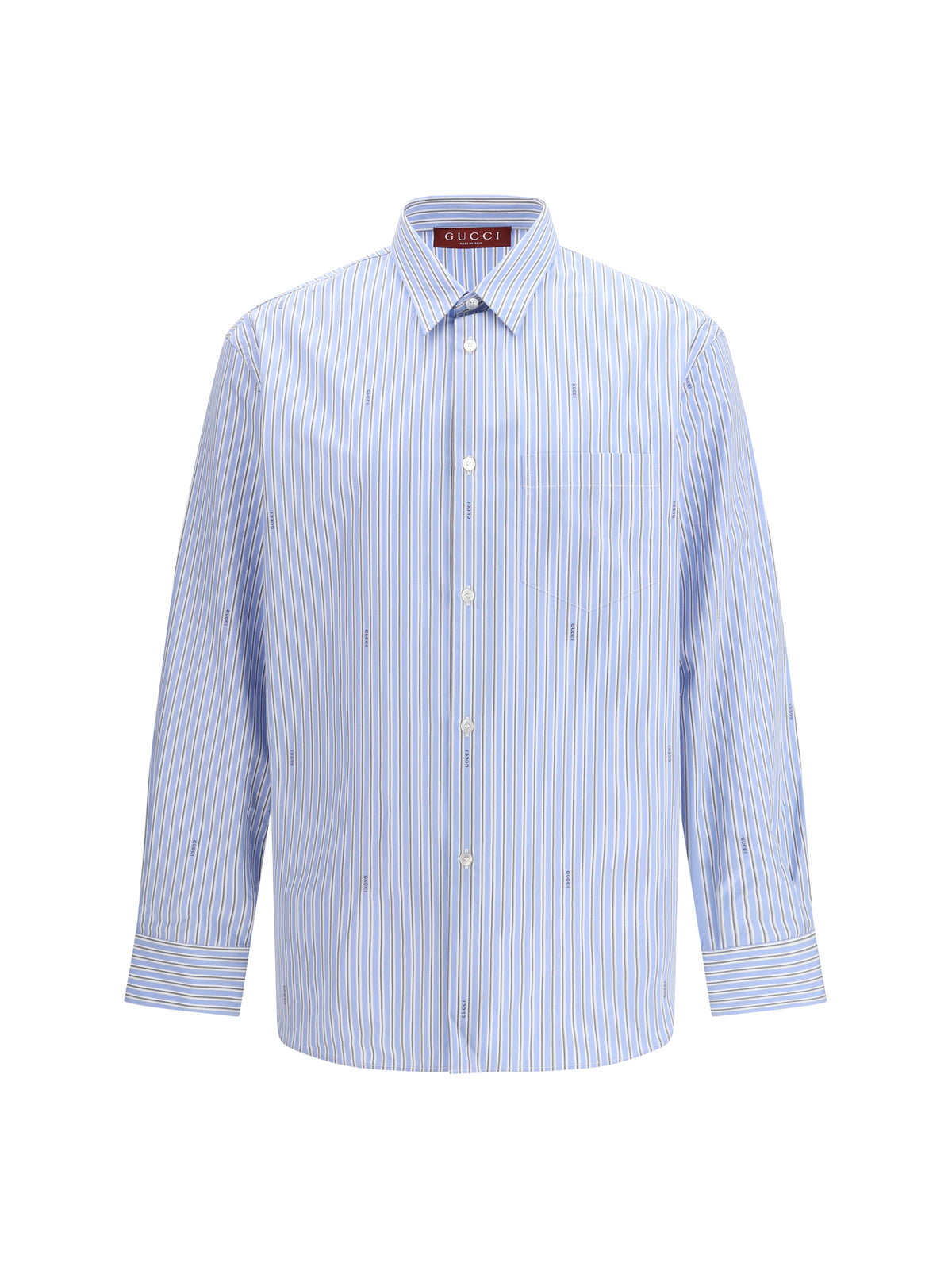 Gucci Striped cotton poplin Shirt - Azure/Blue/Mc