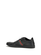 Gucci Stretch Coda leather Sneakers - Black/Black/Vrv