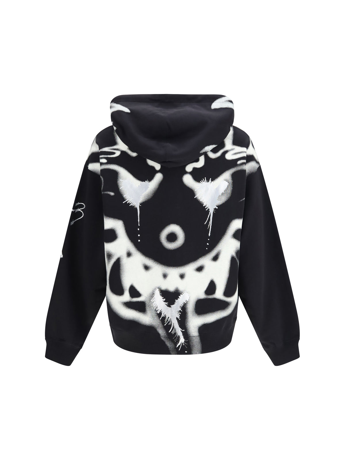 Y-3 Chito Graphic Hooded zip Sweatshirt - Black