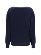 Malo Cashmere V-neck Sweater - Blu.