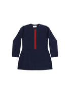 Gucci Wool Dress with Web detail for Girl - Abyss Blue/Green/Red