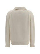 Forte_forte Wool and cashmere english rib Cardigan - Pure