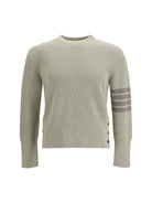 Thom Browne Cotton crewneck Sweater - Beige