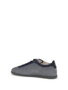 Brunello Cucinelli Nubuck and suede Sneakers with Slim sole - Twister+Midnight Blue