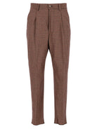 Eleventy Pleated Trousers - Brown
