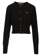 Vivienne Westwood "Bea" Cropped Cardigan - Black
