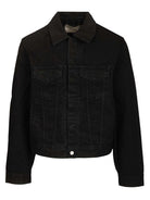 Art Circular Logo Denim Jacket - Black