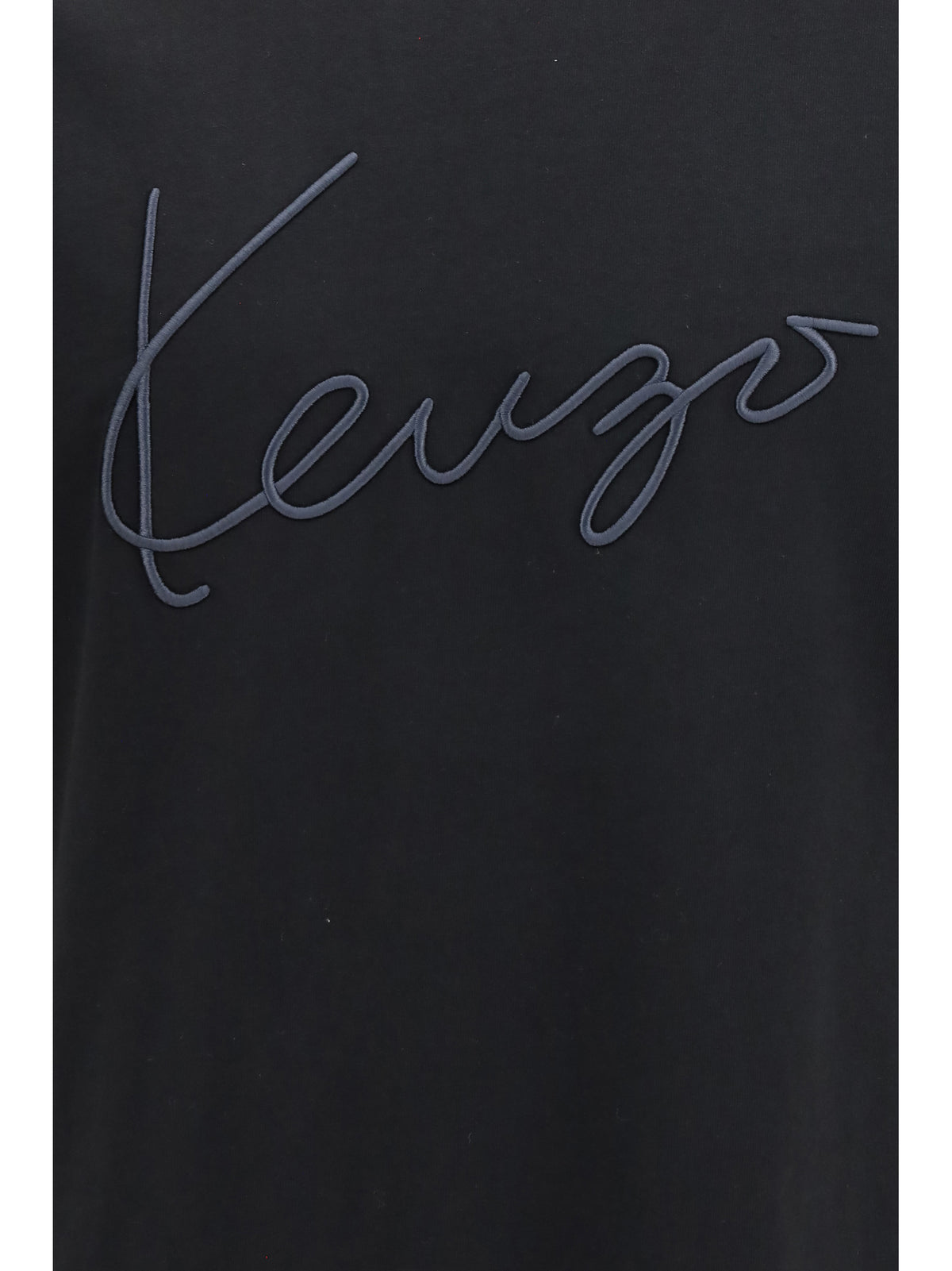 Kenzo Embroidered signature cotton T-shirt - Black