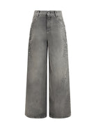 Golden Goose Melody stud degraded Jeans - Grey