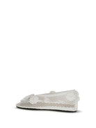 Ganni Jenny mesh Ballerinas - Egret