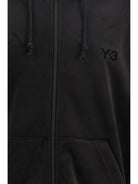 Y-3 corduroy Zip-Up Hoodie - Black