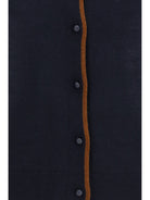 Max Mara Studio Msttarga Cardigan - Blue/Leather