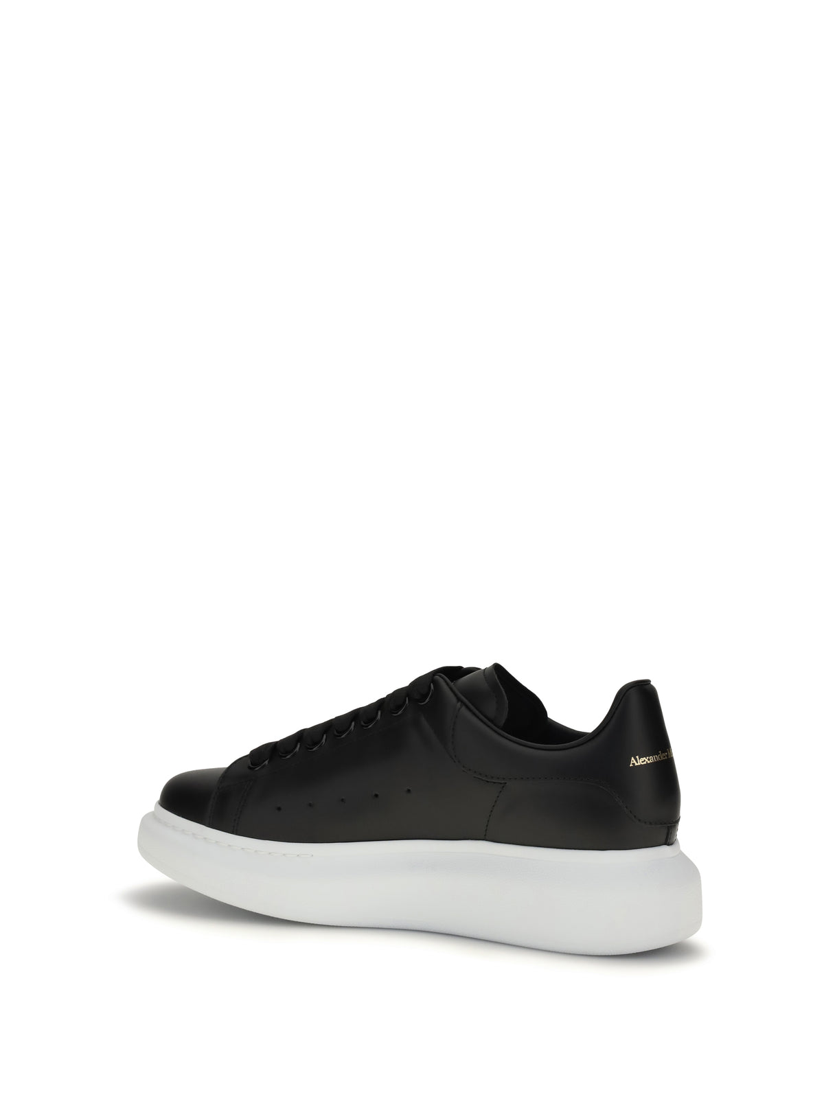Alexander McQueen Leather Sneakers - Black
