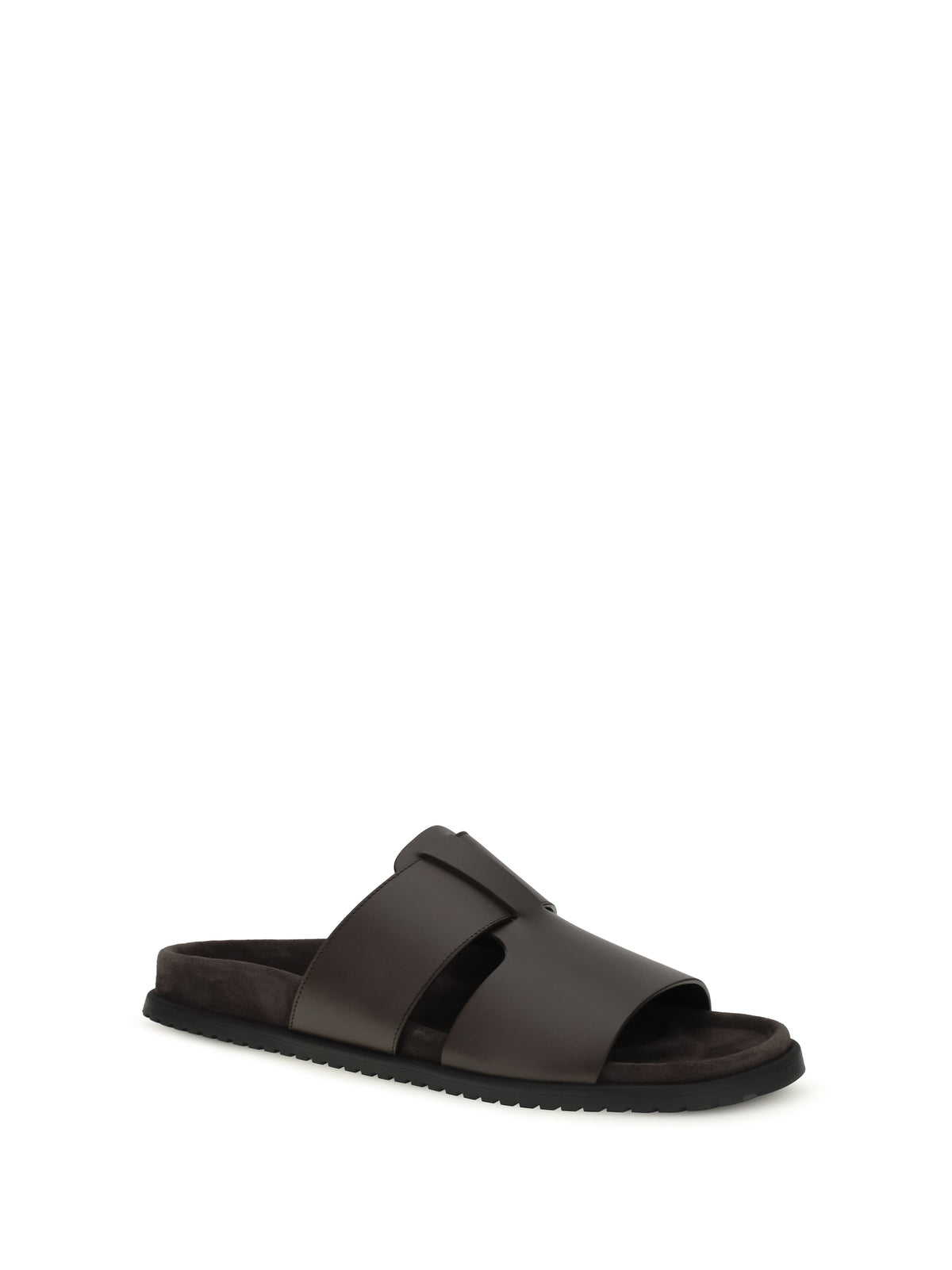 Dolce & Gabbana Leather Sandals - Ebony 1