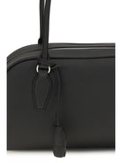 The Row Small E/W India Handbag - Black Ans