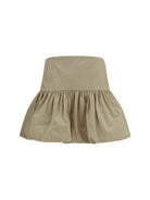 Ganni Ruffled mini Skirt - Summer Sand