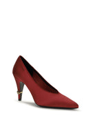 Versace Gianni satin Pumps - Carminio Red/Gold '82