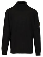 Stone Island Turtleneck Sweater - Black