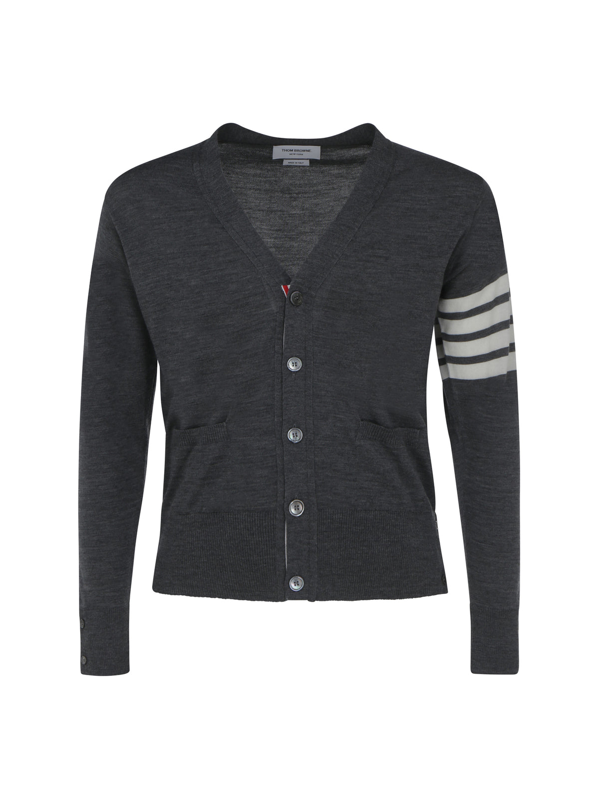 Thom Browne Virgin wool Cardigan - Med Grey