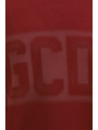 GCDS Logo Spray crewneck Sweatshirt - Tawny Port/Grey