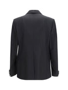 Dolce & Gabbana Striped peak-lapel Blazer - Black